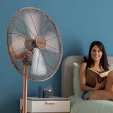 Ventilateur sur Pied Copper Retro InnovaGoods Ø 40 cm 55W (Reconditionné C)